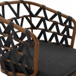 ΠΟΛΥΘΡΟΝΑ ΑΛΟΥΜΙΝΙΟΥ RICKO HM5782.11 ΚΑΦΕ ΣΚΕΛΕΤΟΣ-ΓΚΡΙ ΚΟΡΔΟΝΙ 58x59x78Υ εκ.