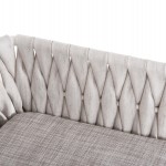 ΠΟΛΥΘΡΟΝΑ ΑΛΟΥΜΙΝΙΟΥ MARTIN HM5564.11 ΛΕΥΚΗ ΜΕ ΕΚΡΟΥ ΣΥΝΘ.RATTAN 56x56x80Υεκ.