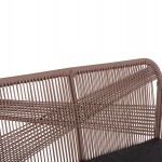 ΚΑΝΑΠΕΣ 2ΘΕΣΙΟΣ MYRTIA HM5550.12 AΛΟΥΜΙΝΙΟ ΑΝΘΡΑΚΙ--ΜΠΕΖ TESLIN ΣΧΟΙΝΙ 123x61x90Υεκ.