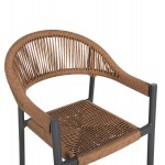 ΣΚΑΜΠΟ BAR ΑΛΟΥΜΙΝΙΟΥ GREGG HM5788.12 ΑΝΘΡΑΚΙ-ΜΠΕΖ ΤΗΣ ΑΜΜΟΥ ΣΥΝΘ.RATTAN 54x57x106Υεκ