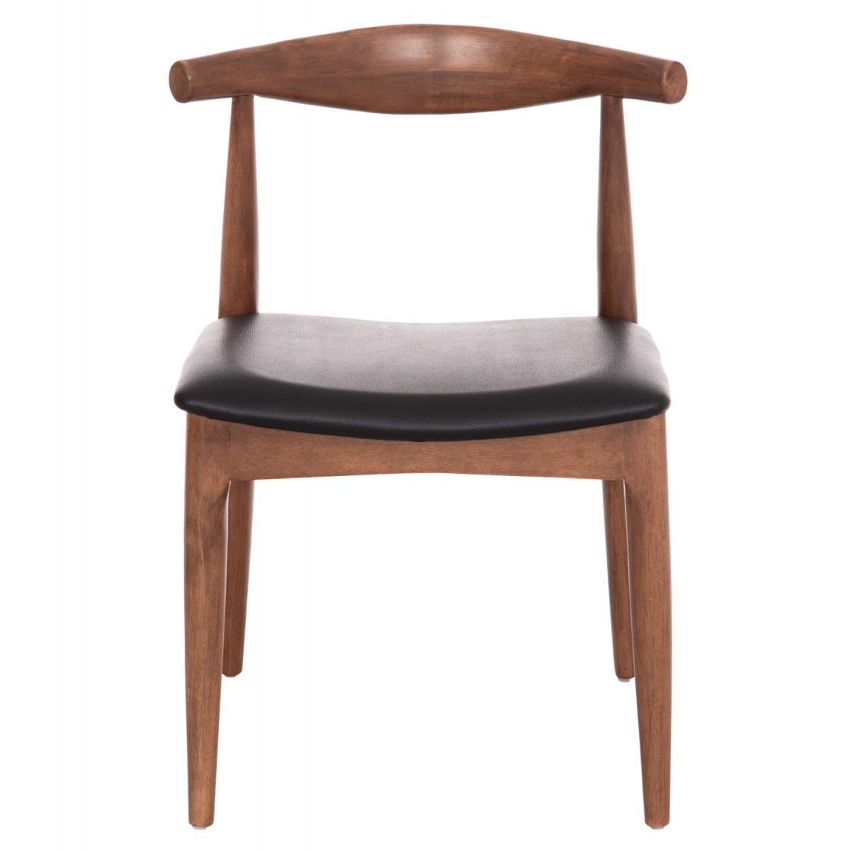 KΑΡΕΚΛΑ ΤΡΑΠΕΖΑΡΙΑΣ ALOR HM9947.03 RUBBERWOOD ΚΑΡΥΔΙ-ΜΑΥΡΟ PU 55x51x75Υεκ