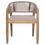 ΠΟΛΥΘΡΟΝΑ NAVAN HM6135.02 ΞΥΛΟ ΑΚΑΚΙΑΣ ΦΥΣΙΚΟ-ΣΧΟΙΝΙ NYLON ΜΠΕΖ 59x58x76Υεκ.