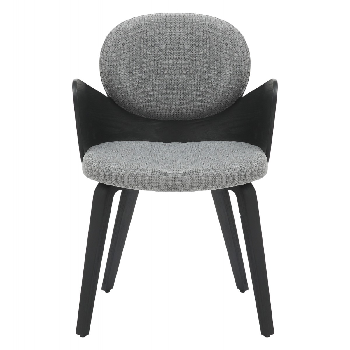 ΠΟΛΥΘΡΟΝΑΚΙ ΤΡΑΠΕΖΑΡΙΑΣ DARNELL HM9974.02 ΜΑΥΡΟ Κ.Π.-ΓΚΡΙ ΥΦΑΣΜΑ 56x56x83Υεκ.