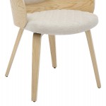 ΠΟΛΥΘΡΟΝΑΚΙ ΤΡΑΠΕΖΑΡΙΑΣ DARNELL HM9974.01 OAK Κ.Π.-ΕΚΡΟΥ ΥΦΑΣΜΑ 56x56x83Υεκ.