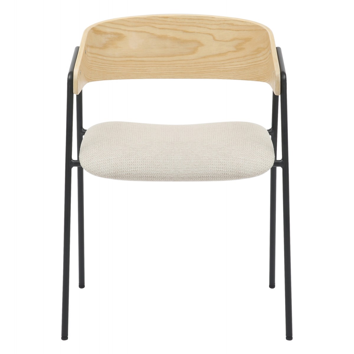 ΚΑΡΕΚΛΑ ΤΡΑΠΕΖΑΡΙΑΣ KORIN HM9975.01 ΜΕΤΑΛΛΟ-ΥΦΑΣΜΑ ΜΠΕΖ-ΞΥΛΟ 54x51x72,5Υεκ