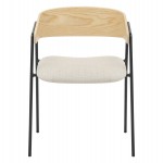 ΚΑΡΕΚΛΑ ΤΡΑΠΕΖΑΡΙΑΣ KORIN HM9975.01 ΜΕΤΑΛΛΟ-ΥΦΑΣΜΑ ΜΠΕΖ-ΞΥΛΟ 54x51x72,5Υεκ