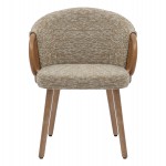 ΚΑΡΕΚΛΑ ΤΡΑΠΕΖΑΡΙΑΣ RIG HM9979.01 WHITE WASH ΞΥΛΟ ΟΞΙΑΣ-ΜΠΕΖ ΥΦΑΣΜΑ 59x58,5x72,5Υεκ.