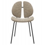 ΚΑΡΕΚΛΑ ΤΡΑΠΕΖΑΡΙΑΣ LUNGS HM9982.01 ΜΑΥΡΟ ΜΕΤΑΛΛΟ-ΜΠΕΖ ΥΦΑΣΜΑ 49x53,5x80Υεκ.