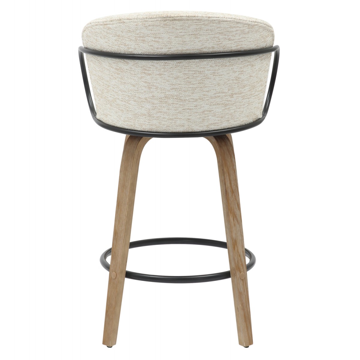 ΣΚΑΜΠΟ ΜΠΑΡ ΜΕΣ.ΥΨΟΥΣ NEBOR HM9986.01 ΠΟΔΙΑ Κ.Π.-ΜΑΥΡΟ ΜΕΤΑΛΛΟ-ΕΚΡΟΥ ΥΦΑΣΜΑ 53,5x51x90Υεκ