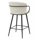 ΣΚΑΜΠΟ ΜΠΑΡ ΜΕΣ.ΥΨΟΥΣ NEBOR HM9986.02 ΣΚΕΛΕΤΟΣ ΜΑΥΡΟ ΜΕΤΑΛ.-ΕΚΡΟΥ ΥΦΑΣΜΑ 53,5x51x90Υ