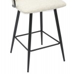 ΣΚΑΜΠΟ ΜΠΑΡ ΜΕΣ.ΥΨΟΥΣ NEBOR HM9986.02 ΣΚΕΛΕΤΟΣ ΜΑΥΡΟ ΜΕΤΑΛ.-ΕΚΡΟΥ ΥΦΑΣΜΑ 53,5x51x90Υ