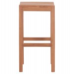 ΣΚΑΜΠΟ ΜΠΑΡ NIKOL HM18109 ΞΥΛΟ ΤΕΑΚ ΣΕ ΦΥΣΙΚΟ 40x40x77Υεκ.