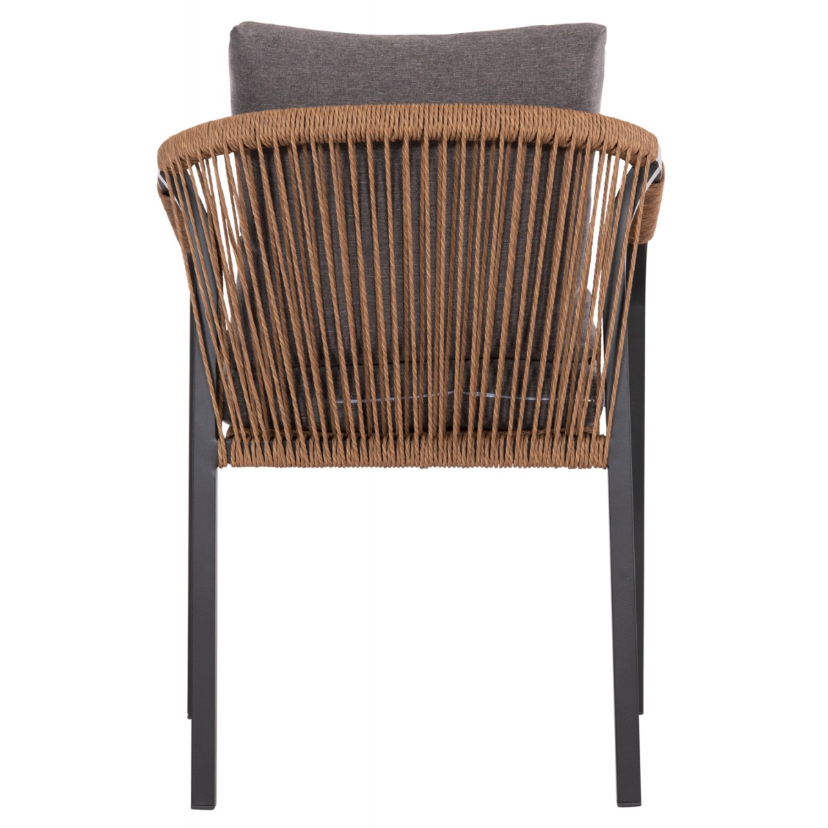 ΠΟΛΥΘΡΟΝΑ MAERLY HM6051.13 ΑΝΘΡΑΚΙ ΑΛΟΥΜΙΝΙΟ & ΜΑΞΙΛΑΡΙΑ-ΚΑΦΕ P.E.RATTAN 57x60x84Υεκ.