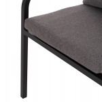 ΠΟΛΥΘΡΟΝΑ MAERLY HM6051.13 ΑΝΘΡΑΚΙ ΑΛΟΥΜΙΝΙΟ & ΜΑΞΙΛΑΡΙΑ-ΚΑΦΕ P.E.RATTAN 57x60x84Υεκ.