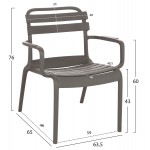 ΠΟΛΥΘΡΟΝΑ ΣΑΛΟΝΙΟΥ ΠΟΛΥΠΡΟΠΥΛΕΝΙΟΥ KORVER HM6333.05 DARK OLIVE GREEN 63.5x65x76Υεκ.