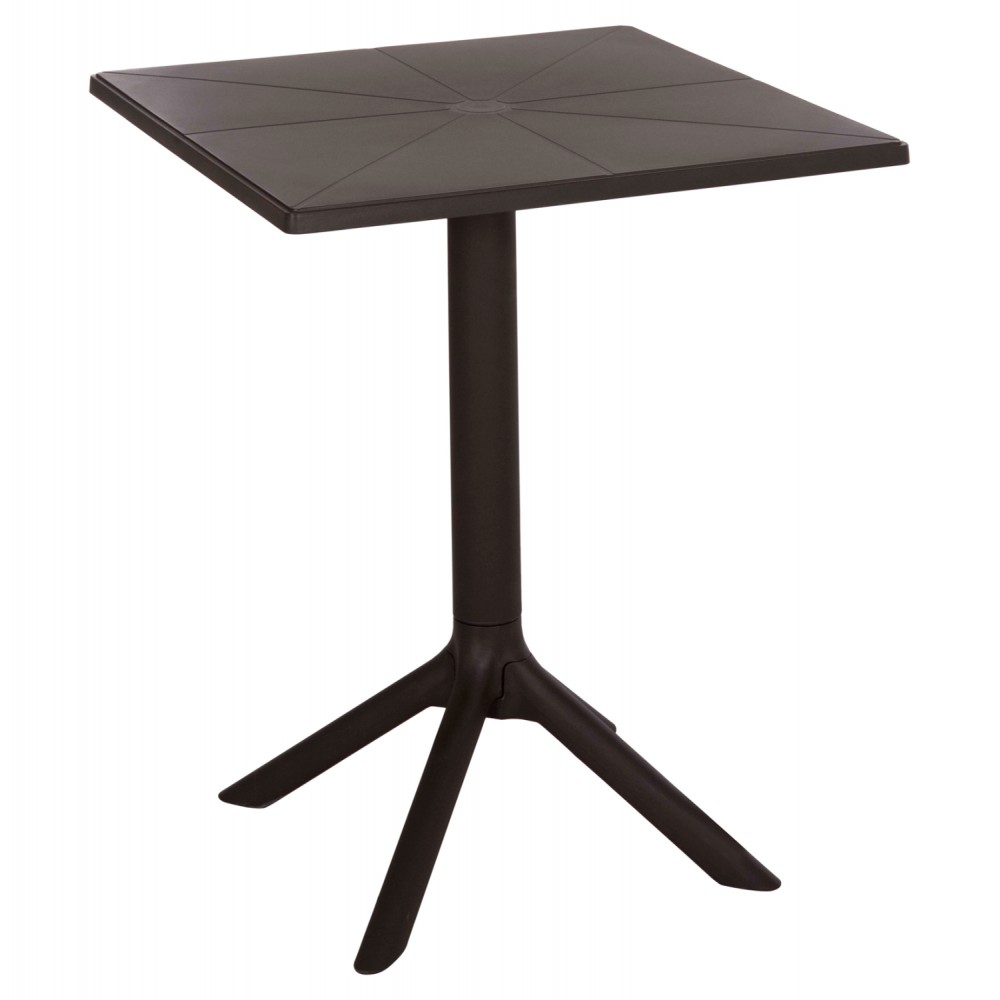 ΤΡΑΠΕΖΙ ΠΟΛΥΠΡΟΠΥΛΕΝΙΟΥ ΤΕΤΡΑΓΩΝΟ TERRIN HM6125.13 ΚΑΦΕ 60x60x75Υεκ.