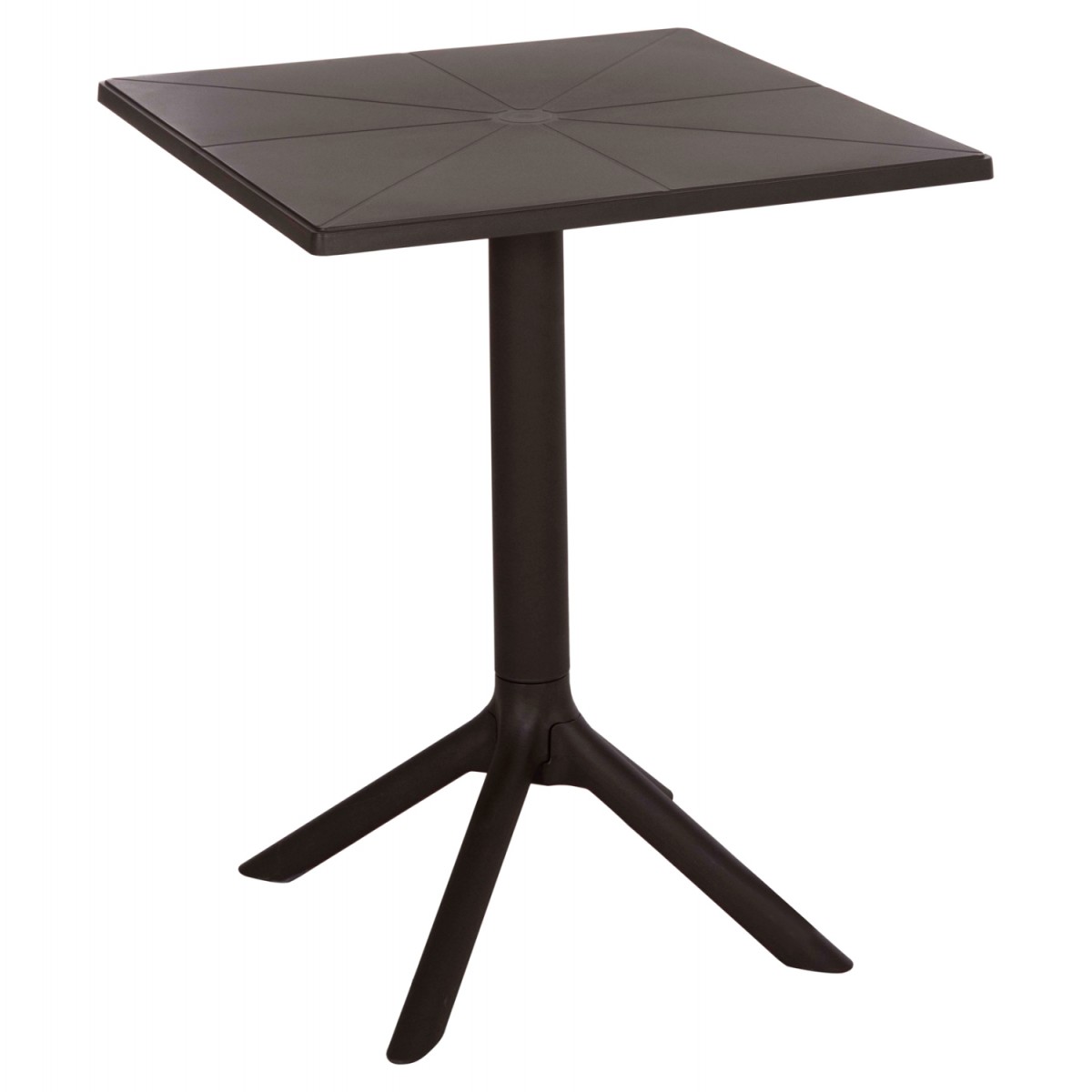 ΤΡΑΠΕΖΙ ΠΟΛΥΠΡΟΠΥΛΕΝΙΟΥ ΤΕΤΡΑΓΩΝΟ TERRIN HM6125.13 ΚΑΦΕ 60x60x75Υεκ.