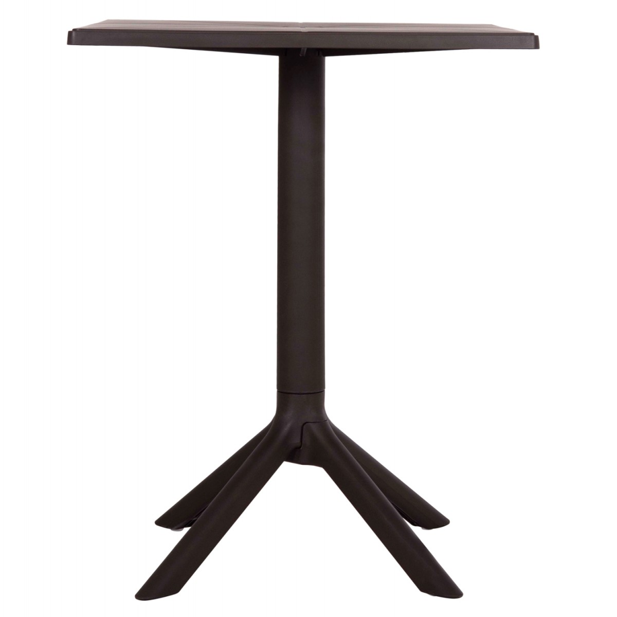 ΤΡΑΠΕΖΙ ΠΟΛΥΠΡΟΠΥΛΕΝΙΟΥ ΤΕΤΡΑΓΩΝΟ TERRIN HM6125.13 ΚΑΦΕ 60x60x75Υεκ.