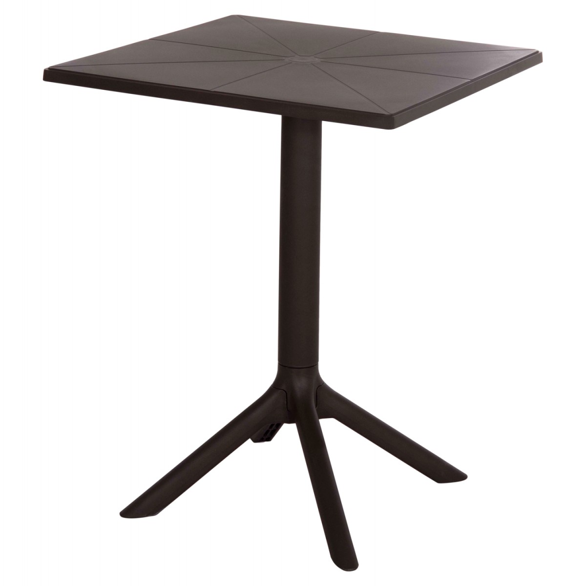 ΤΡΑΠΕΖΙ ΠΟΛΥΠΡΟΠΥΛΕΝΙΟΥ ΤΕΤΡΑΓΩΝΟ TERRIN HM6125.13 ΚΑΦΕ 60x60x75Υεκ.