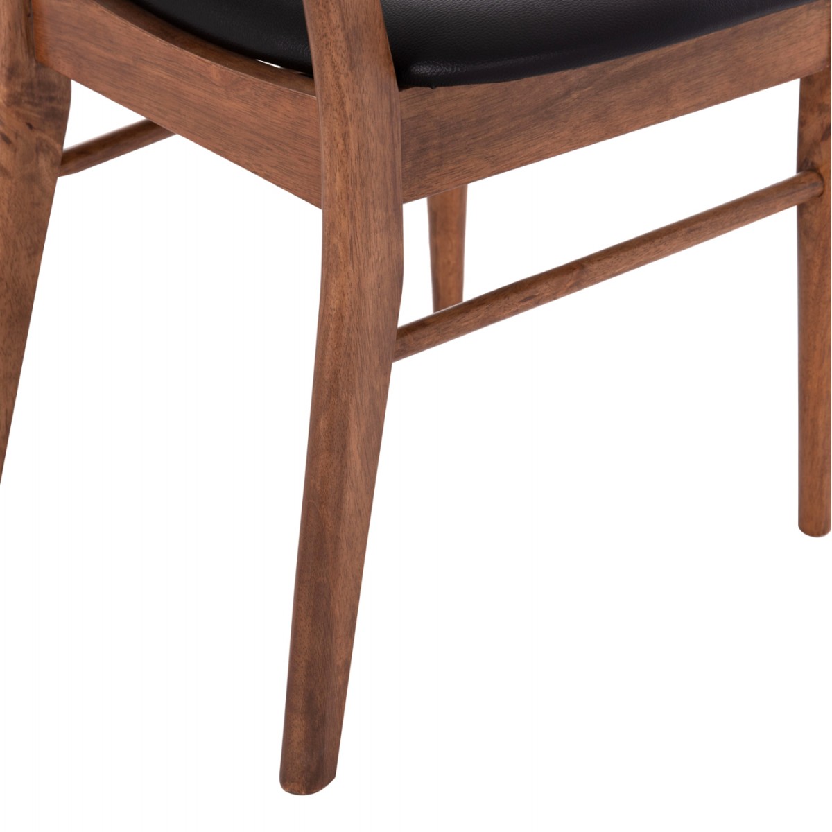 KΑΡΕΚΛΑ ΤΡΑΠΕΖΑΡΙΑΣ SEKOR HM9945.03 ΚΑΡΥΔΙ RUBBERWOOD-ΜΑΥΡΟ PU 51x48x79Υεκ