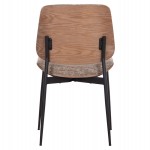 ΚΑΡΕΚΛΑ ΤΡΑΠΕΖΑΡΙΑΣ CONTI HM9983.02 ΜΑΥΡΟ ΜΕΤΑΛΛΟ--ΚΑΦΕ ΥΦΑΣΜΑ 49x56x82Υεκ.