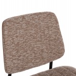 ΚΑΡΕΚΛΑ ΤΡΑΠΕΖΑΡΙΑΣ CONTI HM9983.02 ΜΑΥΡΟ ΜΕΤΑΛΛΟ--ΚΑΦΕ ΥΦΑΣΜΑ 49x56x82Υεκ.