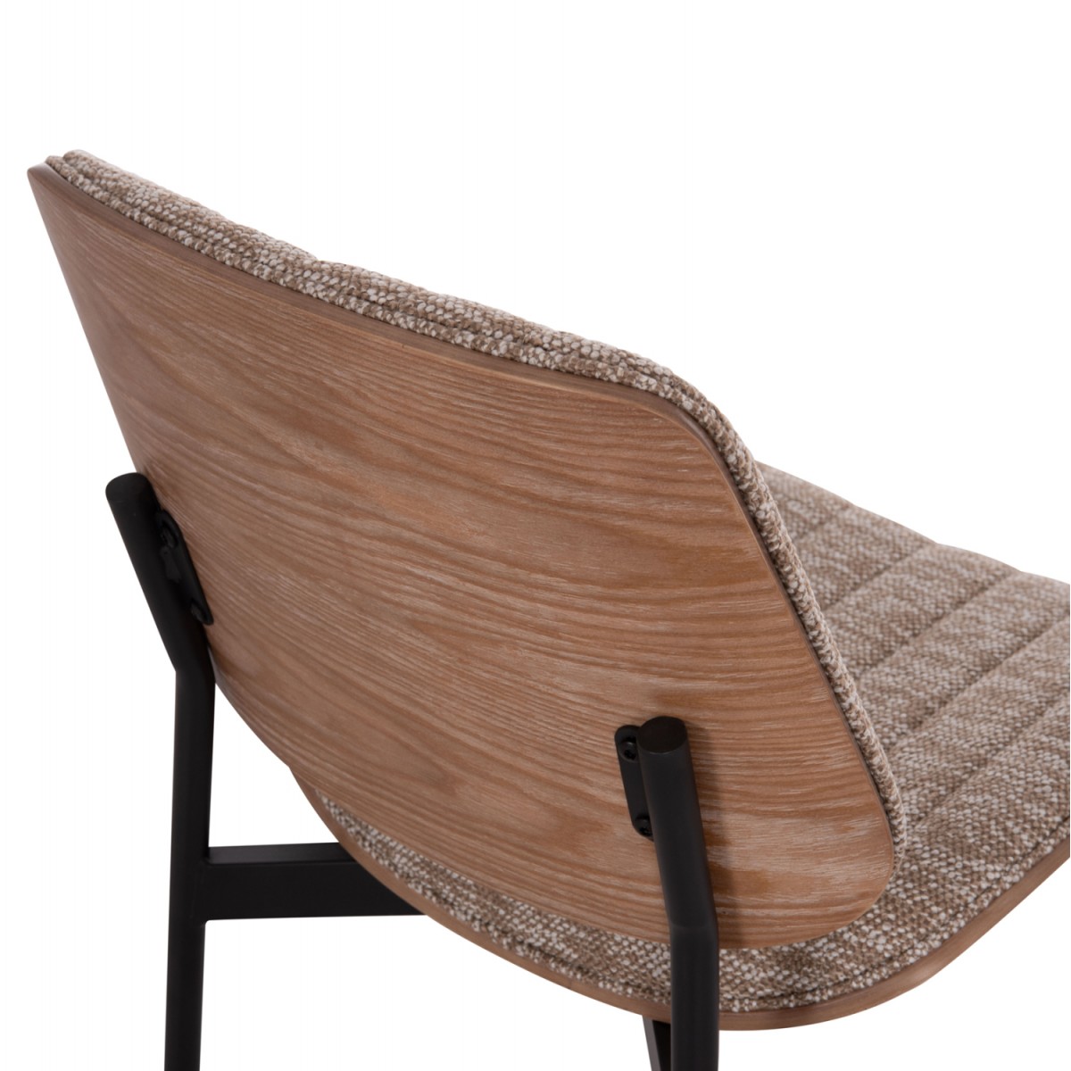 ΚΑΡΕΚΛΑ ΤΡΑΠΕΖΑΡΙΑΣ CONTI HM9983.02 ΜΑΥΡΟ ΜΕΤΑΛΛΟ--ΚΑΦΕ ΥΦΑΣΜΑ 49x56x82Υεκ.