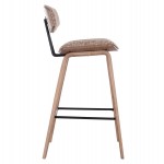 ΣΚΑΜΠΟ ΜΠΑΡ ΜΕΣ.ΥΨΟΥΣ INOVER HM9984.01 PLYWOOD ΣΕ WHITEWASH-ΚΑΦΕ ΥΦΑΣΜΑ 50x48x90Υεκ.