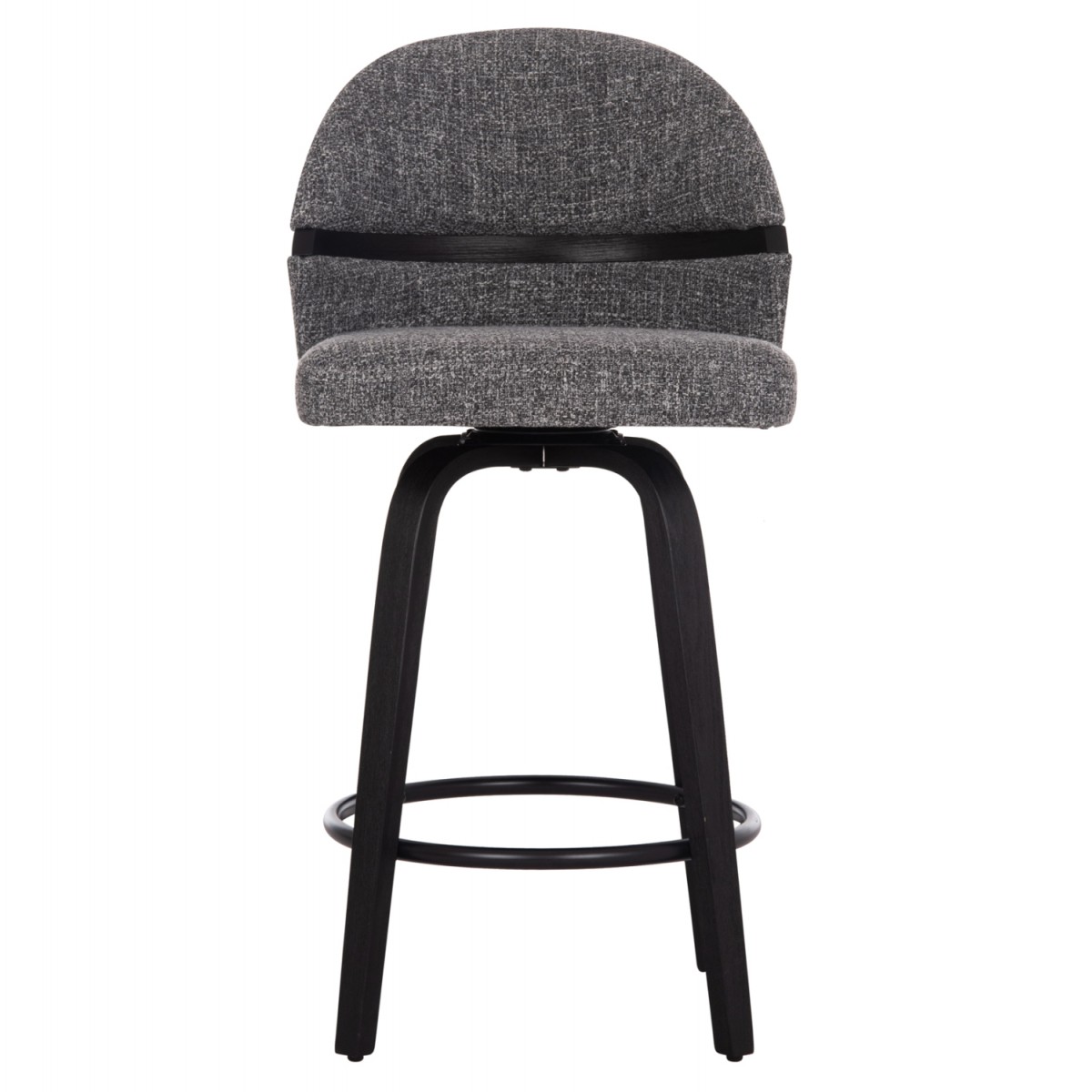 ΣΚΑΜΠΟ ΜΠΑΡ ΠΕΡΙΣΤΡΕΦΟΜΕΝΟ DEKKER HM18250.03 PLYWOOD ΜΑΥΡΟ--ΥΦΑΣΜΑ ΓΚΡΙ 48x54x96Υεκ.