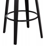 ΣΚΑΜΠΟ ΜΠΑΡ ΠΕΡΙΣΤΡΕΦΟΜΕΝΟ BECKER HM18251.02 PLYWOOD ΜΑΥΡΟ--ΕΚΡΟΥ ΥΦΑΣΜΑ 50x52x100Υ