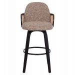 ΣΚΑΜΠΟ ΜΠΑΡ ΠΕΡΙΣΤΡΕΦΟΜΕΝΟ BECKER HM18251.03 PLYWOOD ΜΑΥΡΟ--ΚΑΦΕ ΥΦΑΣΜΑ 50x52x100Υ