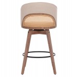 ΣΚΑΜΠΟ ΜΠΑΡ ΠΕΡΙΣΤΡΕΦΟΜΕΝΟ RIKI HM18253.01 ΞΥΛΟ--ΜΠΕΖ ΥΦΑΣΜΑ 51x53x94Υεκ.