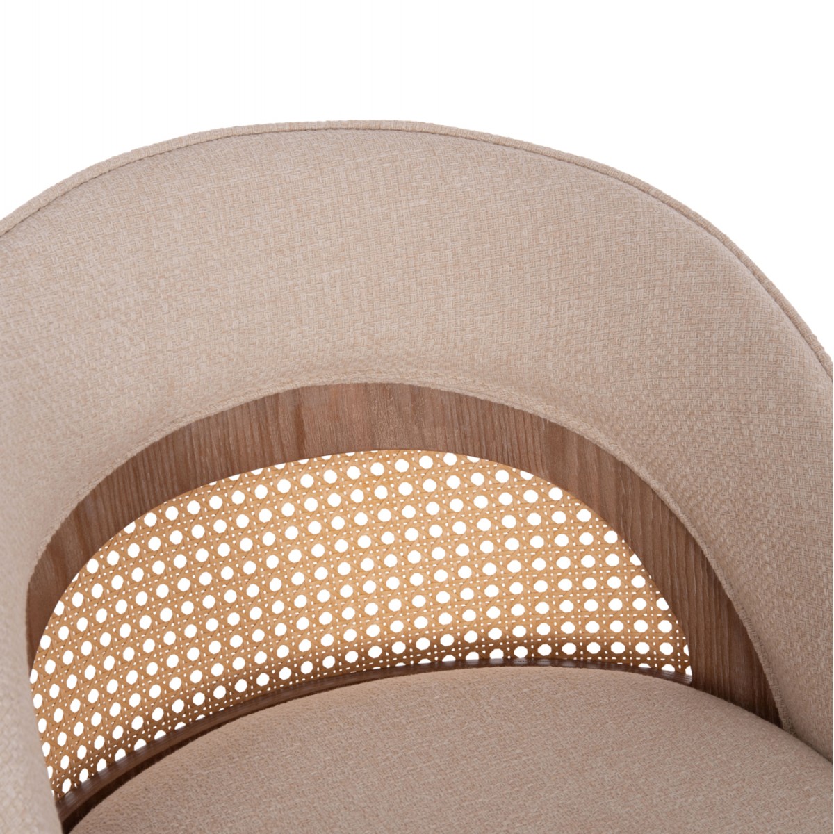 ΣΚΑΜΠΟ ΜΠΑΡ ΠΕΡΙΣΤΡΕΦΟΜΕΝΟ RIKI HM18253.01 ΞΥΛΟ--ΜΠΕΖ ΥΦΑΣΜΑ 51x53x94Υεκ.