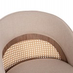 ΣΚΑΜΠΟ ΜΠΑΡ ΠΕΡΙΣΤΡΕΦΟΜΕΝΟ RIKI HM18253.01 ΞΥΛΟ--ΜΠΕΖ ΥΦΑΣΜΑ 51x53x94Υεκ.