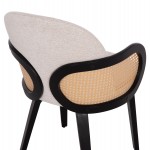 ΠΟΛΥΘΡΟΝΑ ΤΡΑΠΕΖΑΡΙΑΣ BECKER HM18246.02 PLYWOOD ΜΑΥΡΟ--ΕΚΡΟΥ ΥΦΑΣΜΑ 54x62x79Υεκ.