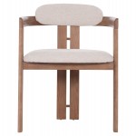 ΠΟΛΥΘΡΟΝΑ ΤΡΑΠΕΖΑΡΙΑΣ KALL HM18247.01 ΜΠΕΖ ΥΦΑΣΜΑ--ΜΑΤ WHITEWASH PLYWOOD 56x45x73Υεκ.