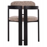 ΠΟΛΥΘΡΟΝΑ ΤΡΑΠΕΖΑΡΙΑΣ KALL HM18247.02 ΚΑΦΕ ΥΦΑΣΜΑ--PLYWOOD ΣΕ ΜΑΥΡΟ 56x45x73Υεκ