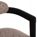 ΠΟΛΥΘΡΟΝΑ ΤΡΑΠΕΖΑΡΙΑΣ KALL HM18247.02 ΚΑΦΕ ΥΦΑΣΜΑ--PLYWOOD ΣΕ ΜΑΥΡΟ 56x45x73Υεκ