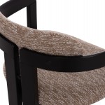 ΠΟΛΥΘΡΟΝΑ ΤΡΑΠΕΖΑΡΙΑΣ KALL HM18247.02 ΚΑΦΕ ΥΦΑΣΜΑ--PLYWOOD ΣΕ ΜΑΥΡΟ 56x45x73Υεκ