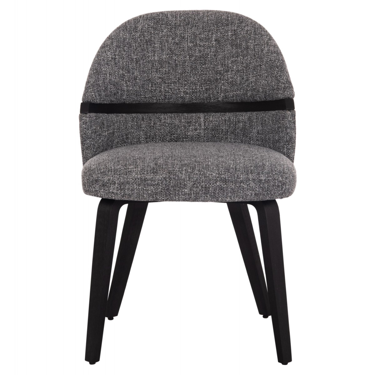 ΚΑΡΕΚΛΑ ΤΡΑΠΕΖΑΡΙΑΣ DEKKER HM18249.02 PLYWOOD ΜΑΥΡΟ--ΥΦΑΣΜΑ ΓΚΡΙ 50x60x80Υεκ.