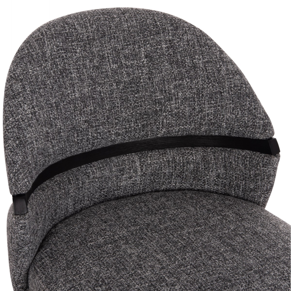 ΚΑΡΕΚΛΑ ΤΡΑΠΕΖΑΡΙΑΣ DEKKER HM18249.02 PLYWOOD ΜΑΥΡΟ--ΥΦΑΣΜΑ ΓΚΡΙ 50x60x80Υεκ.