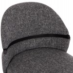 ΚΑΡΕΚΛΑ ΤΡΑΠΕΖΑΡΙΑΣ DEKKER HM18249.02 PLYWOOD ΜΑΥΡΟ--ΥΦΑΣΜΑ ΓΚΡΙ 50x60x80Υεκ.