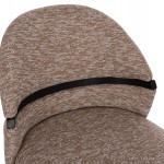 ΚΑΡΕΚΛΑ ΤΡΑΠΕΖΑΡΙΑΣ DEKKER HM18249.03 PLYWOOD ΜΑΥΡΟ--ΥΦΑΣΜΑ ΚΑΦΕ 50x60x80Υεκ.