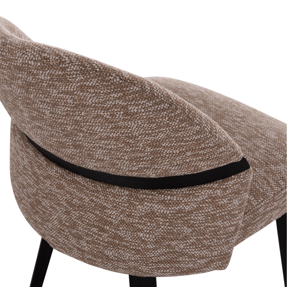 ΚΑΡΕΚΛΑ ΤΡΑΠΕΖΑΡΙΑΣ DEKKER HM18249.03 PLYWOOD ΜΑΥΡΟ--ΥΦΑΣΜΑ ΚΑΦΕ 50x60x80Υεκ.