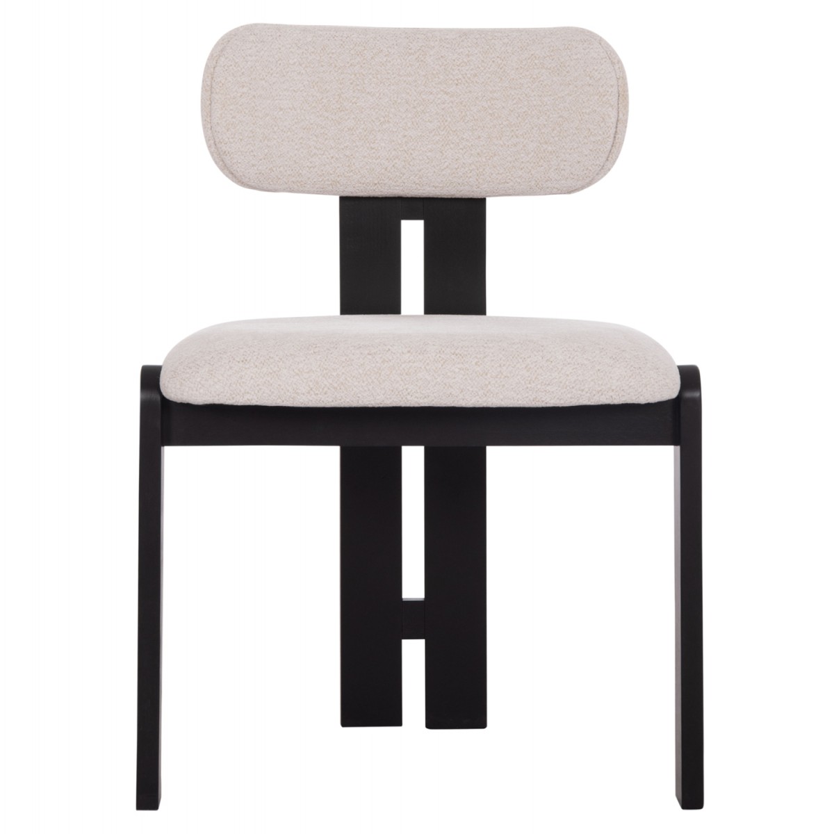 ΚΑΡΕΚΛΑ ΤΡΑΠΕΖΑΡΙΑΣ KARVO HM18252.02 ΕΚΡΟΥ ΥΦΑΣΜΑ--ΞΥΛΟ ΣΕ ΜΑΥΡΟ 57x50x78,5Υεκ.