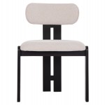 ΚΑΡΕΚΛΑ ΤΡΑΠΕΖΑΡΙΑΣ KARVO HM18252.02 ΕΚΡΟΥ ΥΦΑΣΜΑ--ΞΥΛΟ ΣΕ ΜΑΥΡΟ 57x50x78,5Υεκ.