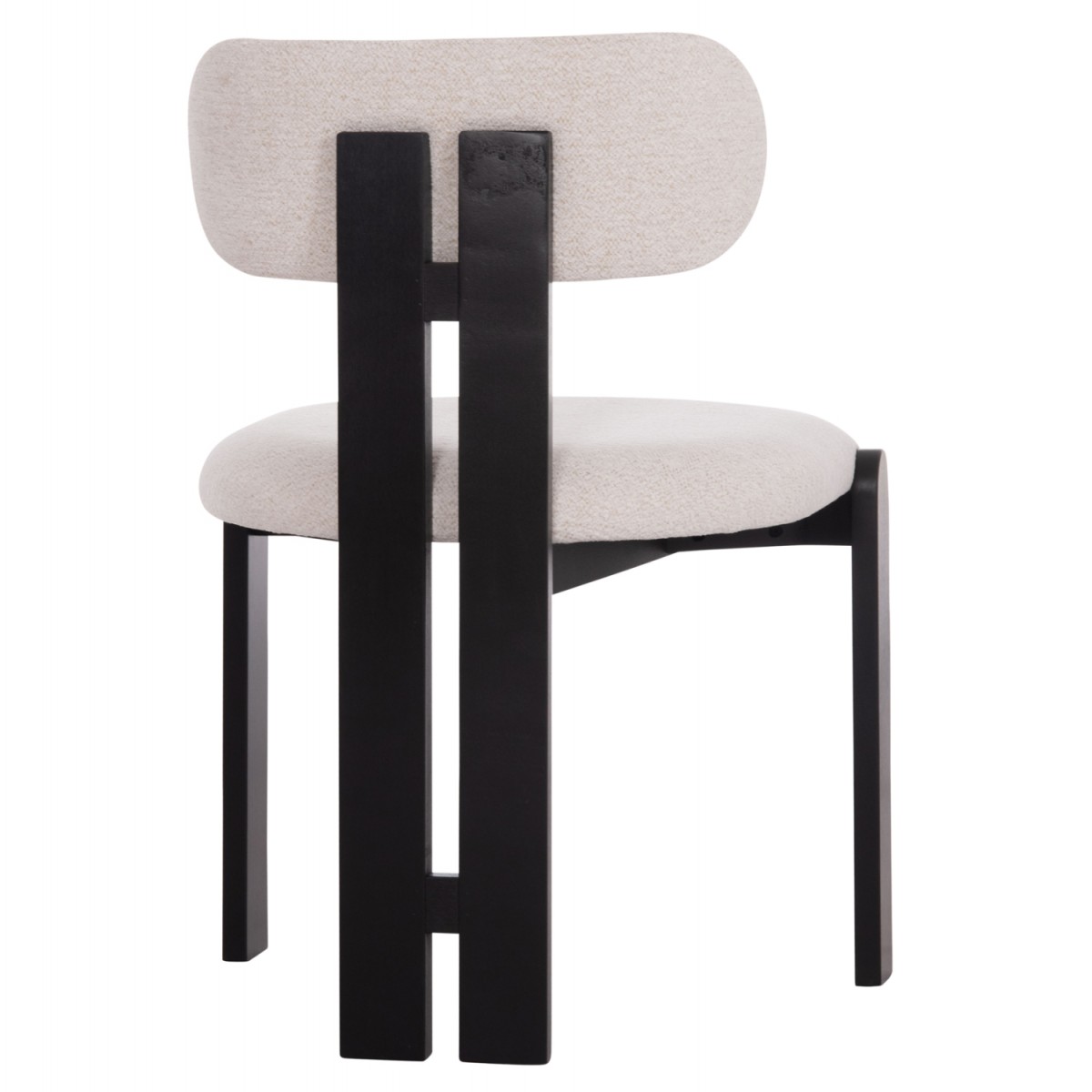 ΚΑΡΕΚΛΑ ΤΡΑΠΕΖΑΡΙΑΣ KARVO HM18252.02 ΕΚΡΟΥ ΥΦΑΣΜΑ--ΞΥΛΟ ΣΕ ΜΑΥΡΟ 57x50x78,5Υεκ.