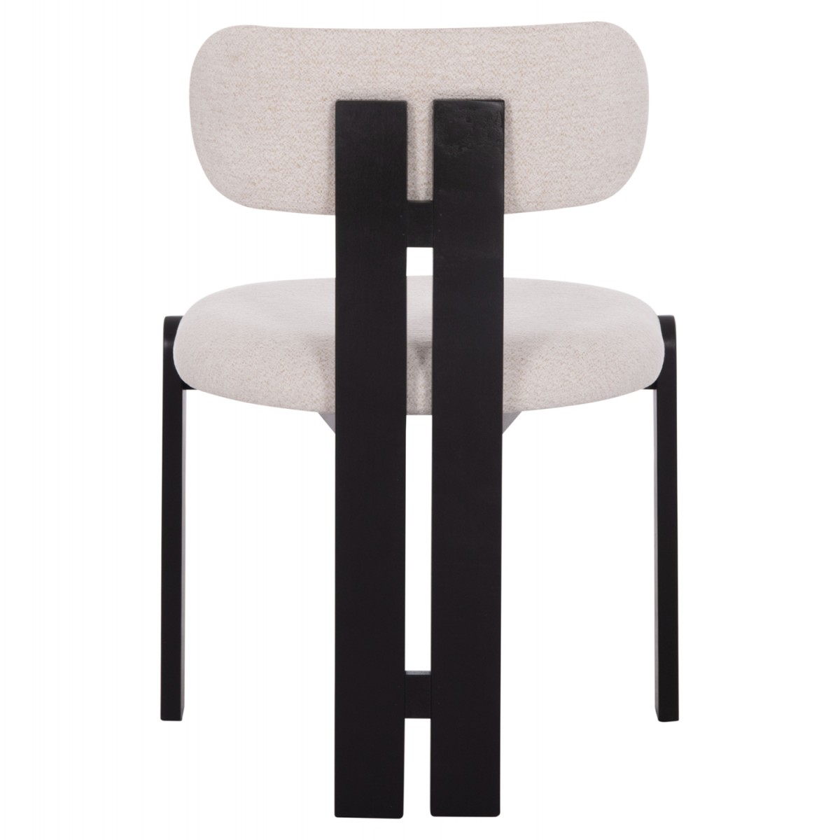 ΚΑΡΕΚΛΑ ΤΡΑΠΕΖΑΡΙΑΣ KARVO HM18252.02 ΕΚΡΟΥ ΥΦΑΣΜΑ--ΞΥΛΟ ΣΕ ΜΑΥΡΟ 57x50x78,5Υεκ.