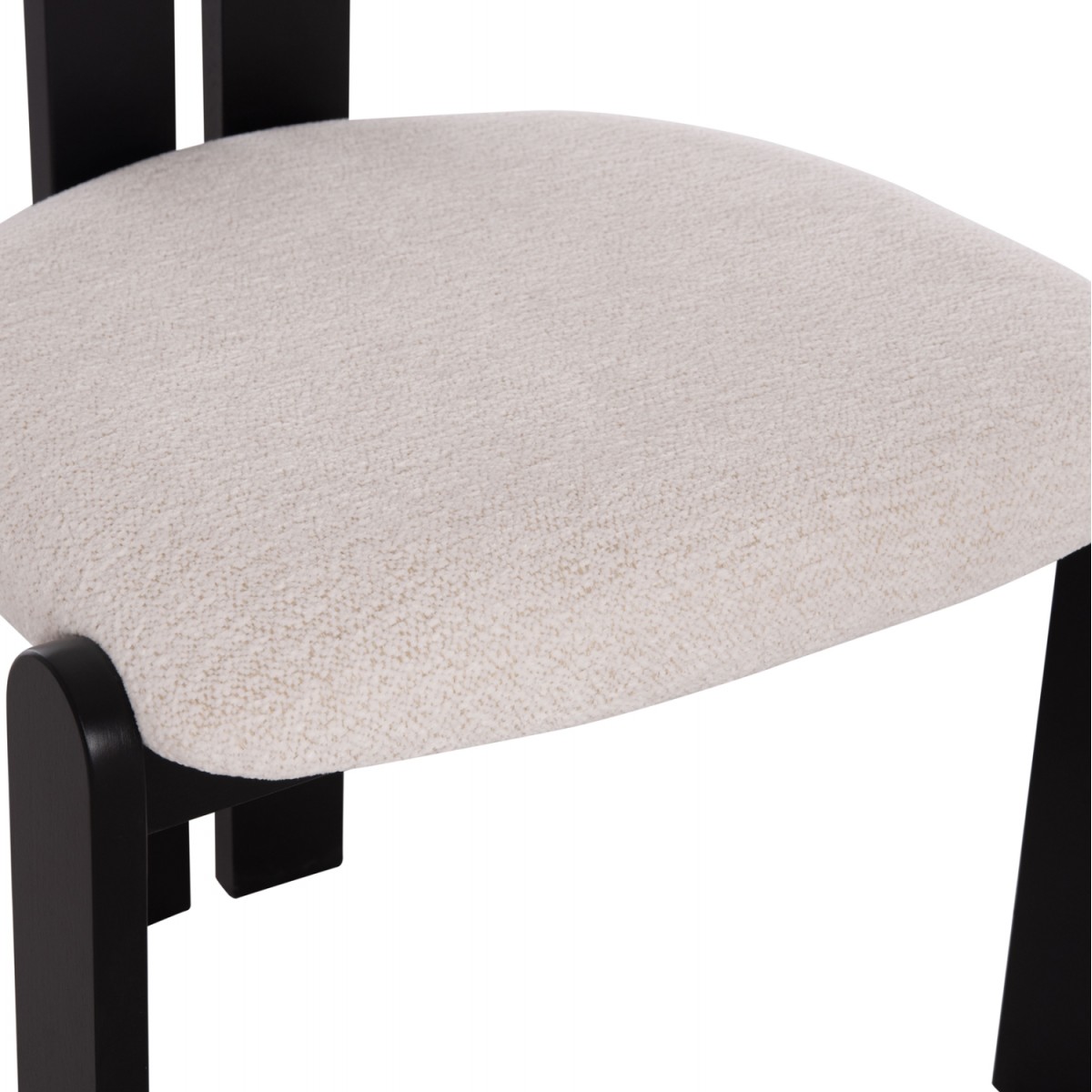 ΚΑΡΕΚΛΑ ΤΡΑΠΕΖΑΡΙΑΣ KARVO HM18252.02 ΕΚΡΟΥ ΥΦΑΣΜΑ--ΞΥΛΟ ΣΕ ΜΑΥΡΟ 57x50x78,5Υεκ.