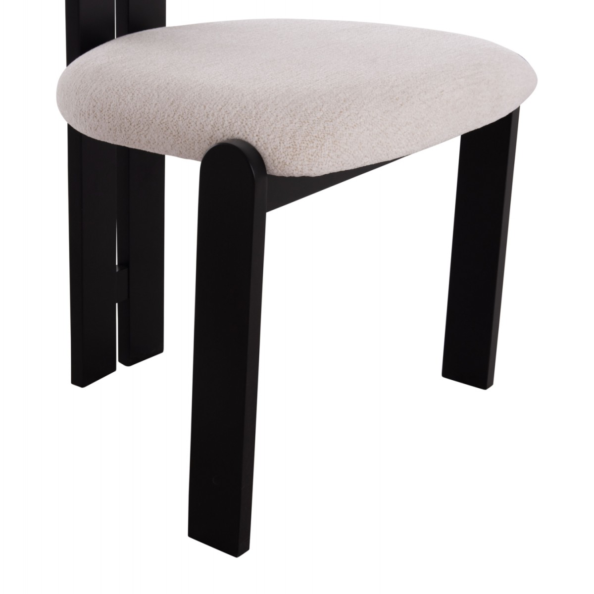 ΚΑΡΕΚΛΑ ΤΡΑΠΕΖΑΡΙΑΣ KARVO HM18252.02 ΕΚΡΟΥ ΥΦΑΣΜΑ--ΞΥΛΟ ΣΕ ΜΑΥΡΟ 57x50x78,5Υεκ.